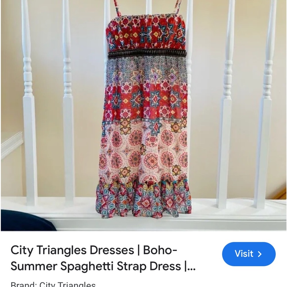 City triangle summer dress
